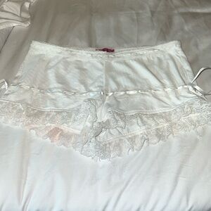 Edikted lace micro mini shorts